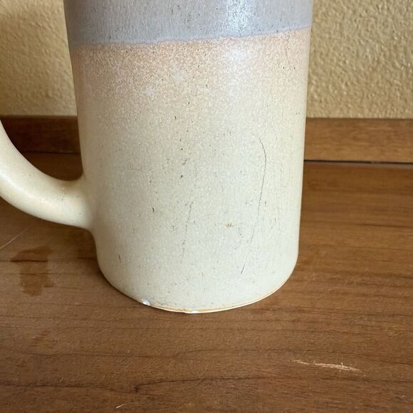 Vintage Rodolfo Padilla Signed Drip Glaze Tall Narrow Ceramic Mugs - Set of 2 - Picture 3 of 11